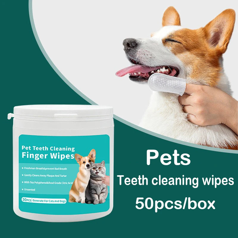 Pet Dental Finger Brush - Remove Plaque & Freshen Breath